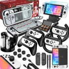  27 In 1  Switch Oled Accessories Bundle For Nintendo Switch Oled Case Gift Kit