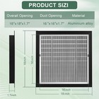 18  X 18  Aluminum Gable Vent With Screen Never Rust Gable Vents For Shed Reduci