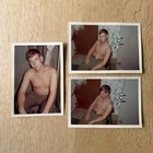Vietnam War Soldier Barracks Snapshot Lot 3 Off Duty 1960s Shirtless Man