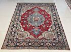Superb Antique Serapi Hand-knotted Exquisite Rug 4    7    X 6    4     inv170 