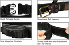 Heavy Duty Elite Law Enforcement Pistol Belt With Dual Mag Pouches