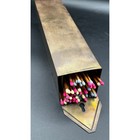 Vintage Brass Wall Mount Long Match Holder Striker Box Keyhole Home Decor 13 