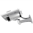 2 Pcs Dummy Fake Camera Surveillance Cctv Security Flashing Imitation Led Light