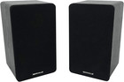 2 Rockshelf 54b 360w Black 5 25  Home Theater Bookshelf Speakers 4 Ohm