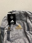 New Adidas Linear 3 Mini Backpack Gray gold Bag New With Tags Mesh Sides