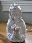 Vintage Artmark Madonna Mary Porcelain Bisque Night Light 