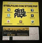 2010 Steel Pulse Reggae Ticket Stub   Souvenir Postcard David Hinds Selwyn Brown