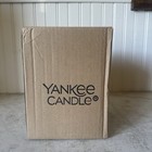 Yankee Candle Winter Gold Jar Holder 7    Mirrored Flicker New W Box Christmas