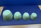 Original Vintage Jeannette Jadeite 4 Pc Measuring Cups 1 1 2 1 3 1 4 Cup Read