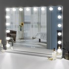 Fenchilin Hollywood Vanity Makeup Mirror With Lights 18-led Tabletop Wall Metal
