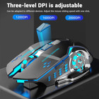 Wireless Gaming Mouse Pc Rechargeable Led Light Usb Computer Laptop Silent Mice