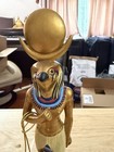 Vintage Design Toscano Ra Egyptian Sun God Statue 9 In Etched Hieroglyphics