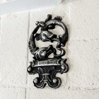 Vintage Pisces Zodiac Metal Wall Plaque 6    Astrology Fish Decor Rustic Heavy