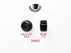 Accordion Buttons Black Pearl 12 5x7 5  mm 