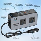 200w Car Power Inverter  12v Dc To 110v Ac Car Converter  Fast Car Charger Adapt