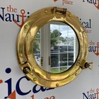 Large Working Ship Cabin Window 12  Brass Porthole Mirror Nautical Wall Decor