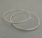 New Sundance Catalog Large Sterling Silver Hoop Earrings