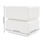 Nightstand End Table Side Table With 2 Drawers Bedside Table For Bedroom White