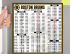 Boston Bruins Hockey Schedule  2026-27 Season Large Magnet  8x8 Inches 