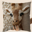Throw Pillow Cover-giraffe Print Modern Decorative Pillow Cover  18 x18 