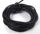 10 Feet 2mm Black Genuine Leather Cord Thread Diy Bracelet Necklace Making