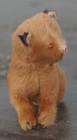 Vintage Original Fur Toy Miniature Brown Bear Cub West Germany With Blue Tag