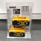 2pack For Dewalt Dcb205 20 Volt 20v Max Xr Li-ion 5 0 Ah Rechargeable Batteries