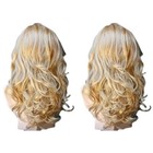 Us 1 Pcs Women Long Curly Body Wavy Heat Resistant Blonde Highlights Full Hair
