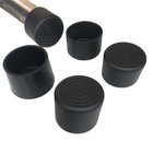 4pcs 22 25 28 30 35 38 40 42mm Black Rubber Chair Table Feet Pipe Tube End Caps