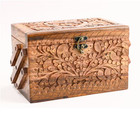 Large Jewelry Box Organizer Storage Case For Necklaces Rings Earrings Women Gift