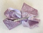 Jojo Siwa Large Cheer Bow Signature Purple Sequin Hair Bow