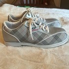 Dexter Ana Womens 7 5 Retired Silver Grey Pink Plaid Preppy Fun Bowling Shoes
