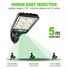 6pcs Outdoor Solar Wall Light Led Motion Sensor Bright Flood Street Lamp 3 Modes