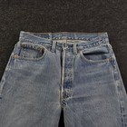 Vtg 90s Levis 501 Jeans Light Wash Distressed Denim Button Fly Men s 31x31