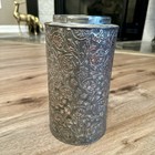 Antique Embossed Grocer Tin Loverin   Browne Wholesale Grocers Chicago 10    Tall