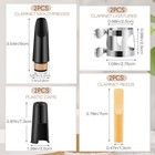 2 Sets Clarinet Mouthpiece Kit Reeds 2 5 Mouthpiece Kit With Ligature Plastic   