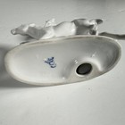 Vtg White Porcelain Horse Figurine Pair     Mcm Ceramic Equestrian Statue - 4 5in