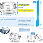 50pcs 10g Empty Sample Containers With Clear Lids refillable Makeup Sample Conta
