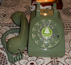 Excellent Vintage Western Electric Green Classic Rotary Dial Desk Phone  Works 