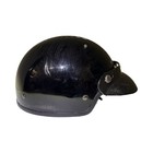 Vintage Bieffe Vespa Scooter Helmet Black Unisex  size  Medium  Made In Italy