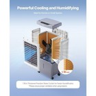 Evaporative Air Cooler 1800 Cfm With 6 8 Gallon Water Tank Swamp Cooler