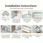 Flip Shoe Cabinet Hardware Rack Stainless Steel Hidden Tilt Shoe Shelf