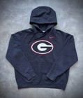 Nike Georgia Bulldogs Football Pullover Hoodie Sweatshirt Black Men   s Size Large