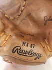 Vtg Rawlings Baseball Glove-johnny Bench Right Catcher Professional Model Mj 47 