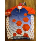 Pactimo Men s Blue orange Ss Cycling Jersey Size Medium Nwt
