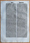 Saint Anastasius Daniel - Post Incunable Woodcut Leaf P  Natalibus - 1508