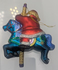 Christopher Radko - Merry Go Round Santa Riding Carousel Horse Rare Ornament