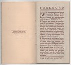 Vintage Watson Sterling Silver  exemplar  Catalog Booklet Brochure Ephemera