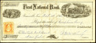 Tn  47 The First National Bank Of Knoxville Tennessee Oct 13 1868 Train Vignette