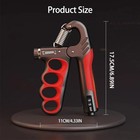 Hand Grip Strength Power Trainer Gripper Strengthener Adjustable Gym Exerciser